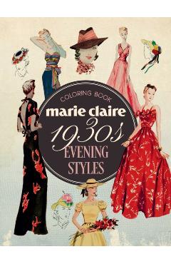Poza produsului Marie Claire 1930s Evening Styles Coloring Book - Rockpool Publishing