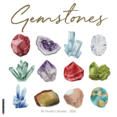 Gemstones 2026 12 X 12 Wall Calendar - 