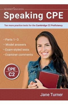 Poza produsului Speaking CPE: Ten more practice tests for the Cambridge C2 Proficiency - Jane Turner