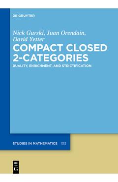 Coperta cărții 'Compact Closed 2-Categories: Duality, Enrichment, and Strictification - Nick Gurski'