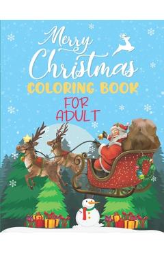 Poza produsului Christmas Coloring Book for Adult: Big Collection of Adult and Teens mind relaxing stress reduce Mandalas & Pattern Design for everyone with 50 Detail - Giftie Bee Prints