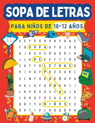SOPA DE LETRAS para niños de 10-12 años: Pasatiempos divertidos y educativos - Pamamu Kids