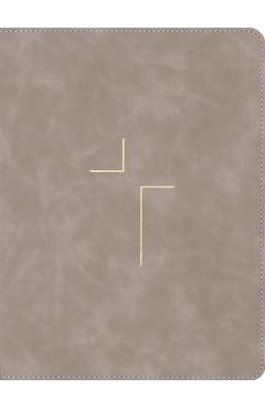 Coperta cărții 'The Jesus Bible, ESV Edition, Leathersoft, Stone -'