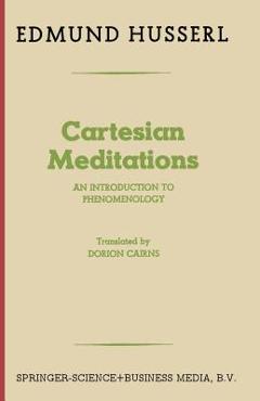 Coperta cărții 'Cartesian Meditations: An Introduction to Phenomenology - Edmund Husserl'