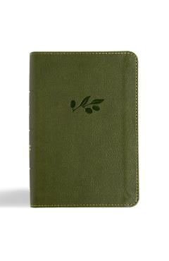 Poza produsului CSB Large Print Compact Reference Bible, Digital Study Edition, Olive Leathertouch - 