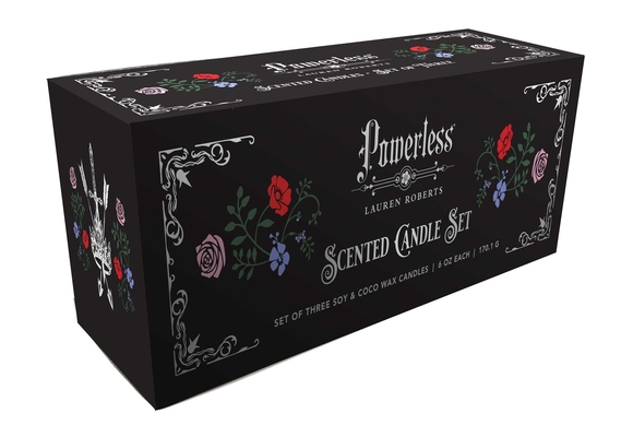 Coperta cărții 'Lauren Roberts: Powerless Trilogy Scented Glass Candle Set (Set of 3) -'