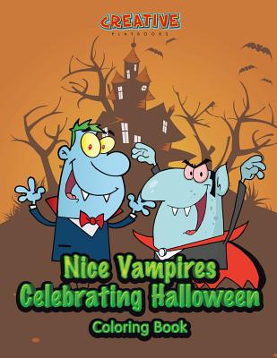 Nice Vampires Celebrating Halloween Coloring Book -