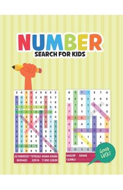 Poza produsului Number Search for Kids: Fun and Challenging Number find Puzzle Number search puzzle book for kids - Leo Ned