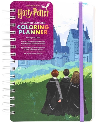 Harry Potter 12-Month Undated Coloring Planner - 