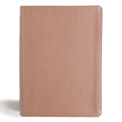 CSB Study Bible, Personal Size, Digital Study Edition, Rose Gold Leathertouch -