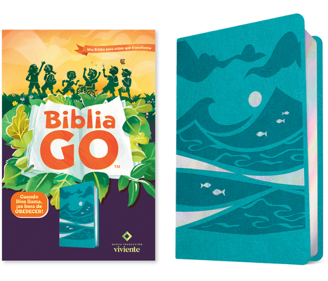 Biblia Go Para Niños Ntv (Sentipiel, Verde Azulado): Una Biblia Para Niños Que Transforma -