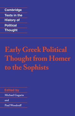 Poza produsului Early Greek Political Thought from Homer to the Sophists - Michael Gagarin