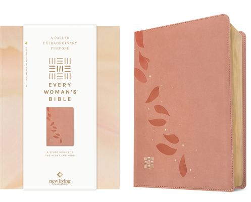 NLT Every Woman's Bible, Filament Enabled (Leatherlike, Pink Petals, Red Letter) -
