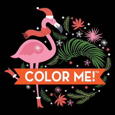 Color Me! Christmas (Flamingo Cover - Coloring Book with Quotes!) -