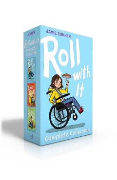 Coperta cărții 'Roll with It Complete Paperback Collection (Boxed Set): Roll with It; Time to Roll; Rolling on - Jamie Sumner'