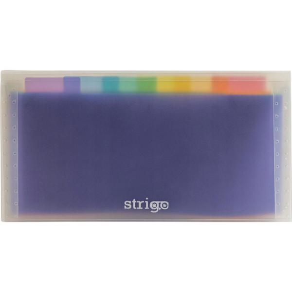 Dosar plic cu capsa si 6 compartimente colorate