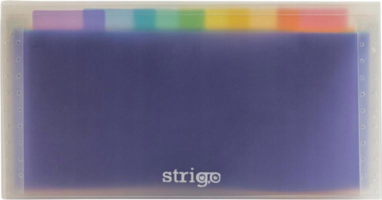 Dosar plic cu capsa si 6 compartimente colorate