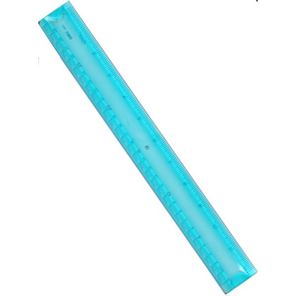 Rigla flexibila. Bleu. 30 cm