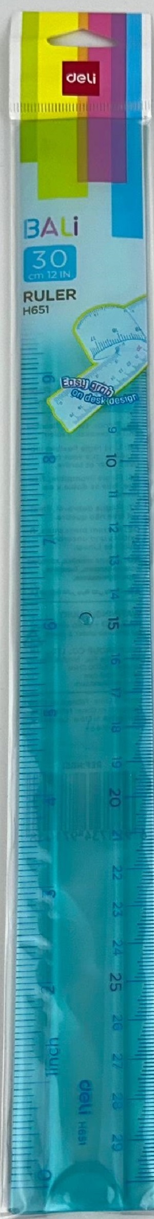 Rigla flexibila. Bleu. 30 cm