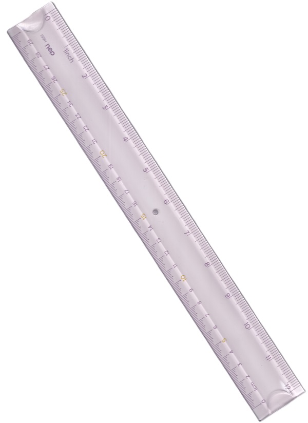 Rigla flexibila. Lila. 30 cm