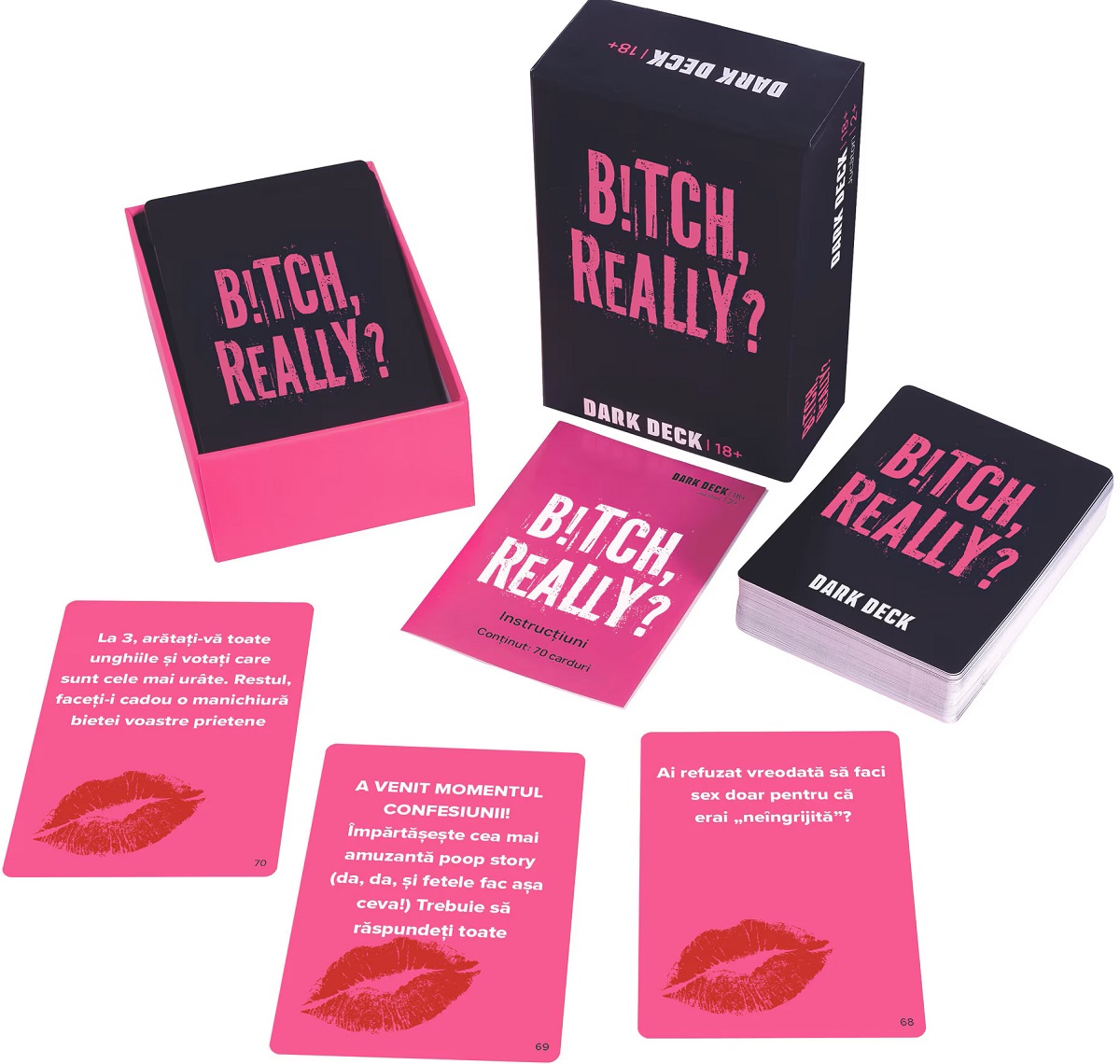 Joc de carti pentru adulti: B!tch Really. Dark Deck