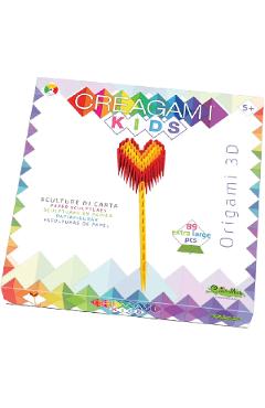 Imaginea produsului 'Origami 3D. Creagami Kids: Inimă'