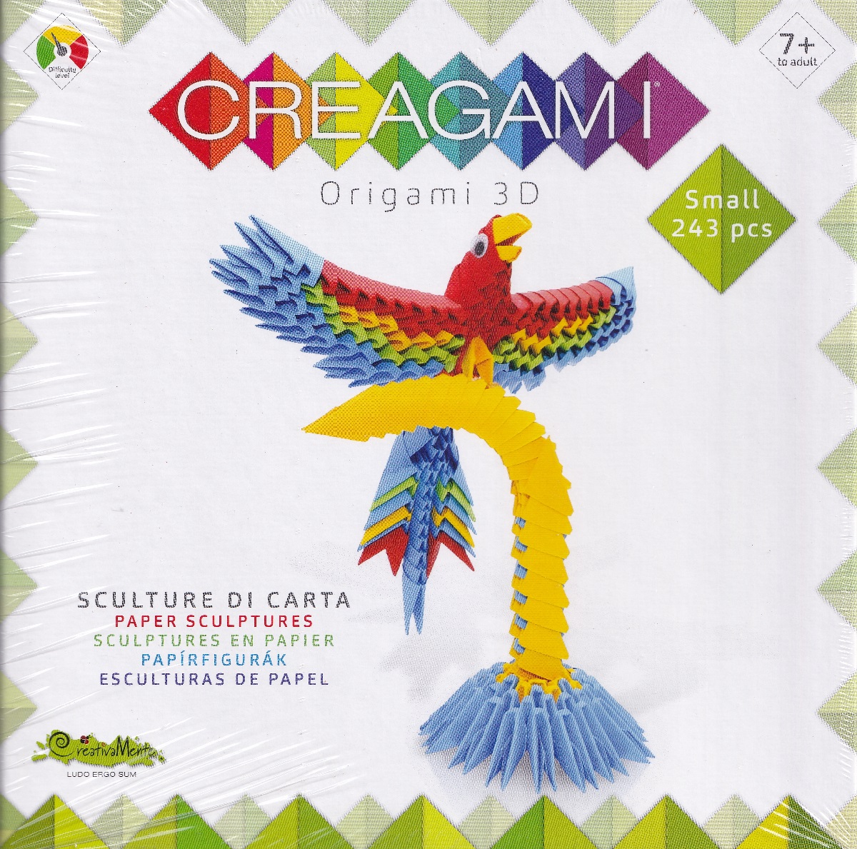 Origami 3D. Creagami: Papagal