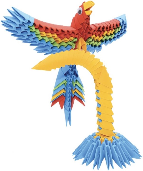 Origami 3D. Creagami: Papagal