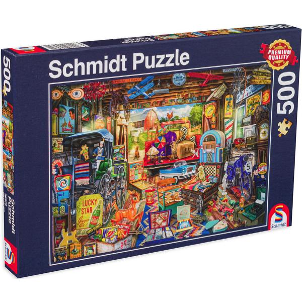 Puzzle 500. Piata de vechituri in garaj