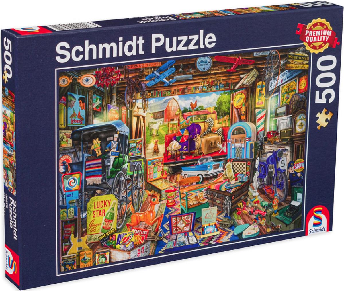 Puzzle 500. Piata de vechituri in garaj