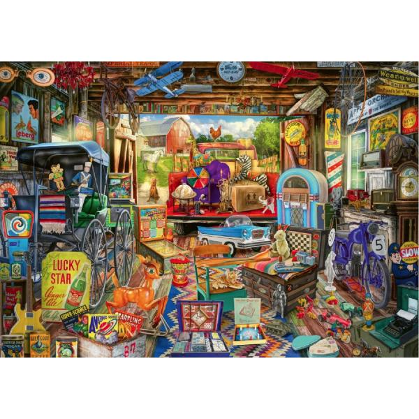 Puzzle 500. Piata de vechituri in garaj