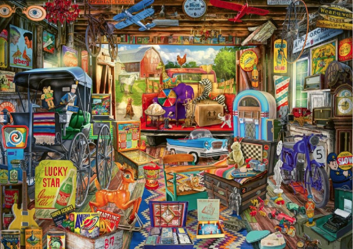 Puzzle 500. Piata de vechituri in garaj