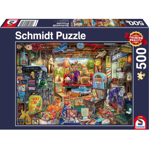 Puzzle 500. Piata de vechituri in garaj