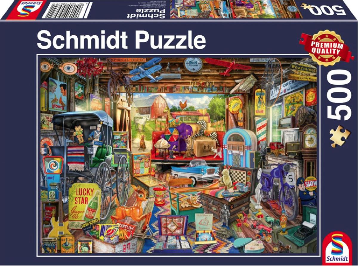 Puzzle 500. Piata de vechituri in garaj