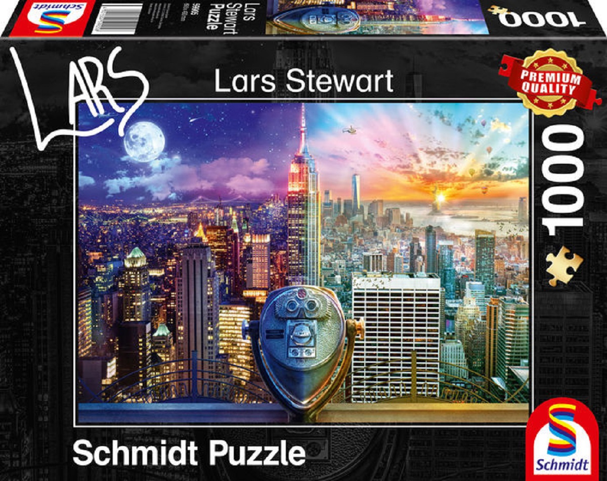 Puzzle 1000. Night and day New York