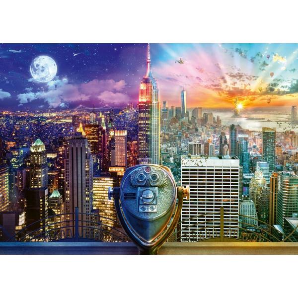 Puzzle 1000. Night and day New York