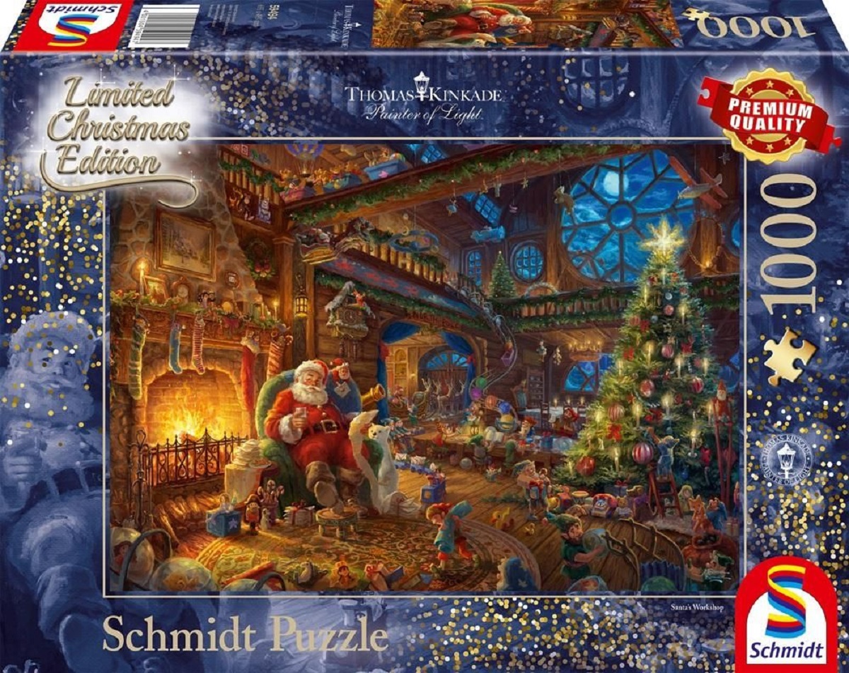 Puzzle 1000. Mos Craciun si spiridusii lui