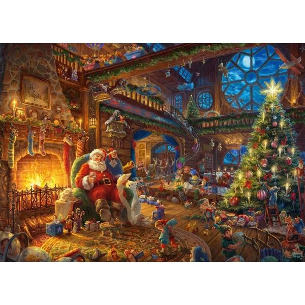 Puzzle 1000. Mos Craciun si spiridusii lui
