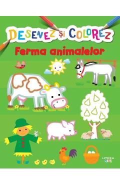 Desenez si colorez. Ferma animalelor