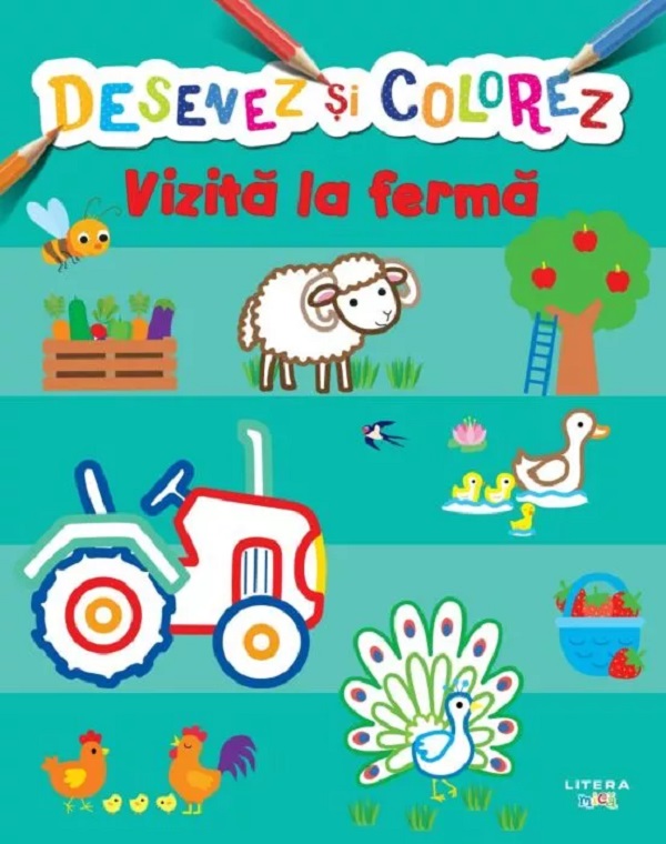 Desenez si colorez. Vizita la ferma
