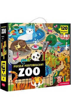 Imaginea produsului 'Puzzle fosforescent 120 piese. Zoo'