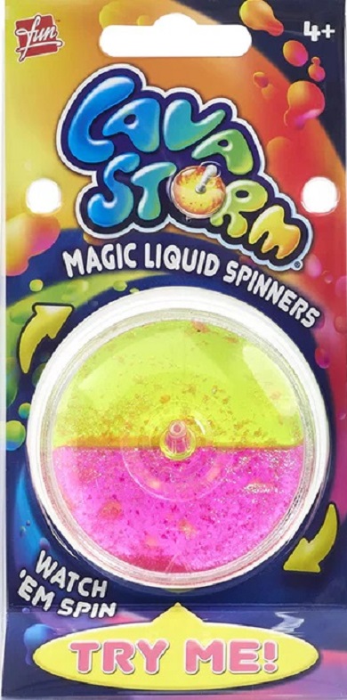 Titirez cu stralucire magica. Lava Storm roz si galben neon