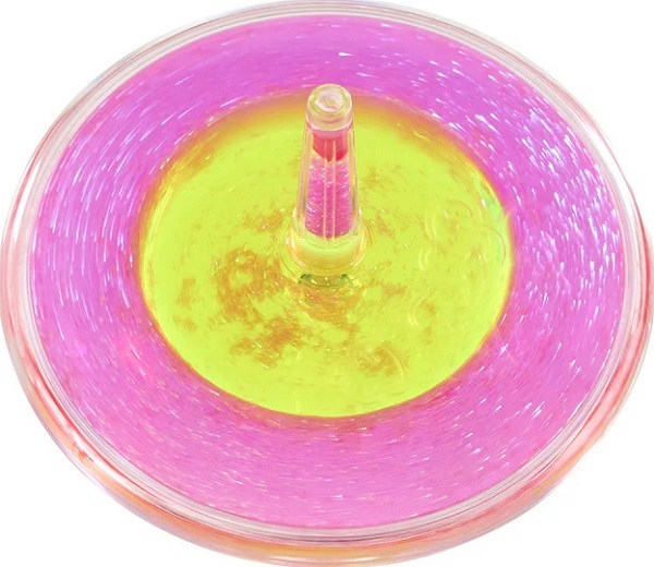 Titirez cu stralucire magica. Lava Storm roz si galben neon