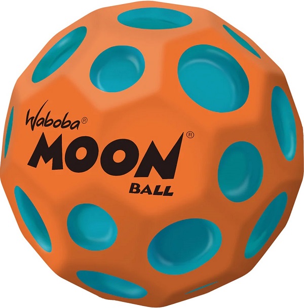 Minge hiperelastica: Waboba Moon Ball. Portocalie cu pete albastre