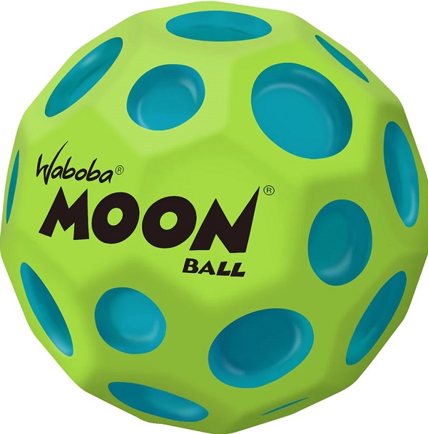 Minge hiperelastica: Waboba Moon Ball. Verde cu pete albastre