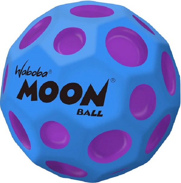 Minge hiperelastica: Waboba Moon Ball. Albastra cu pete mov