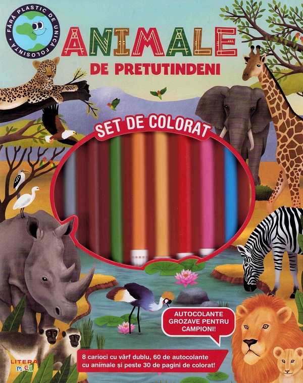 Animale de pretutindeni. Set de colorat