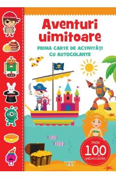 Poza produsului Aventuri uimitoare. Prima carte de activitati cu autocolante