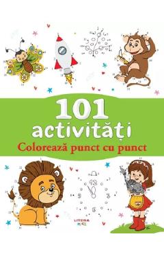 101 activitati. Coloreaza punct cu punct