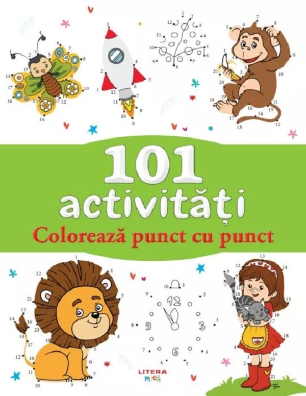 101 activitati. Coloreaza punct cu punct